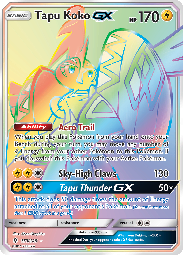 Tapu Koko GX (153/145) [Sun & Moon: Guardians Rising] | Mega City Incorporated