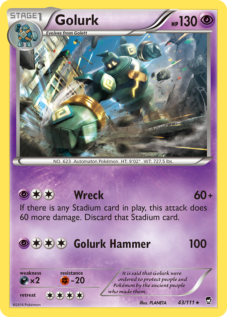 Golurk (43/111) [XY: Furious Fists] | Mega City Incorporated