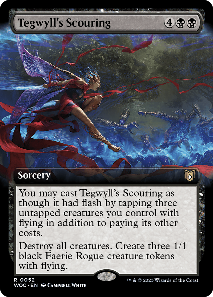 Tegwyll's Scouring (Extended Art) [Wilds of Eldraine Commander] | Mega City Incorporated