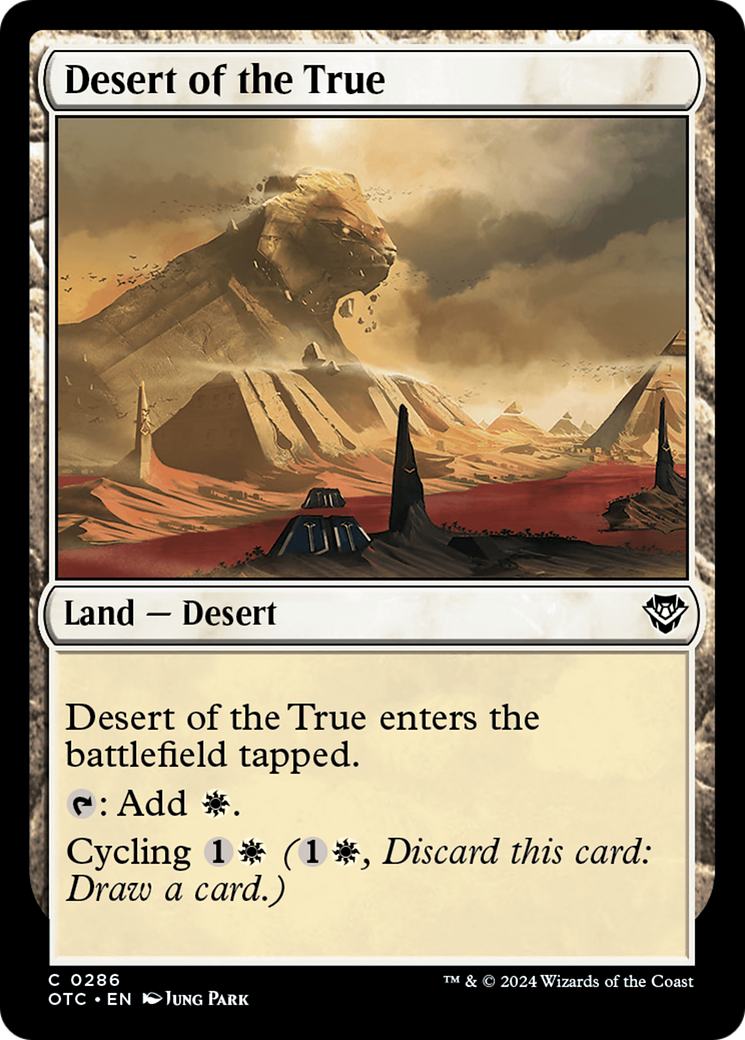 Desert of the True [Outlaws of Thunder Junction Commander] | Mega City Incorporated