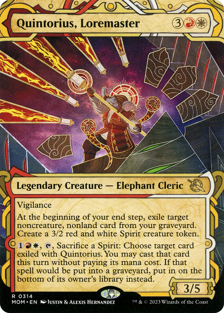 Quintorius, Loremaster (Showcase Planar Booster Fun) [March of the Machine] | Mega City Incorporated