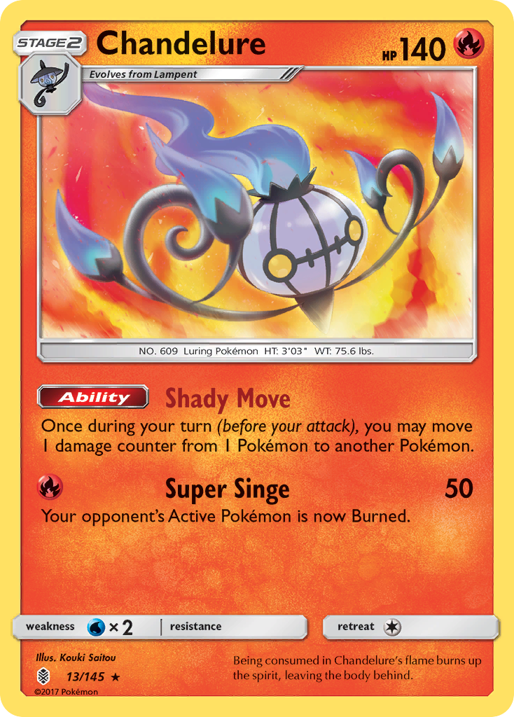 Chandelure (13/145) [Sun & Moon: Guardians Rising] | Mega City Incorporated