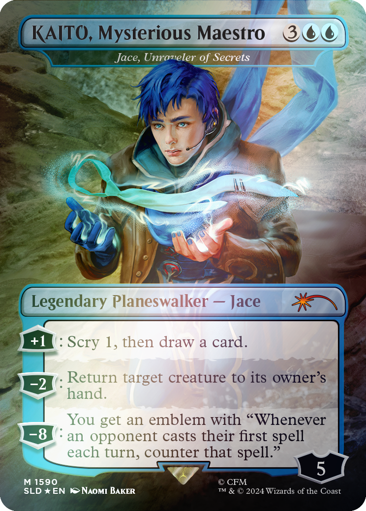 KAITO, Mysterious Maestro - Jace, Unraveler of Secrets (Rainbow Foil) [Secret Lair Drop Series] | Mega City Incorporated