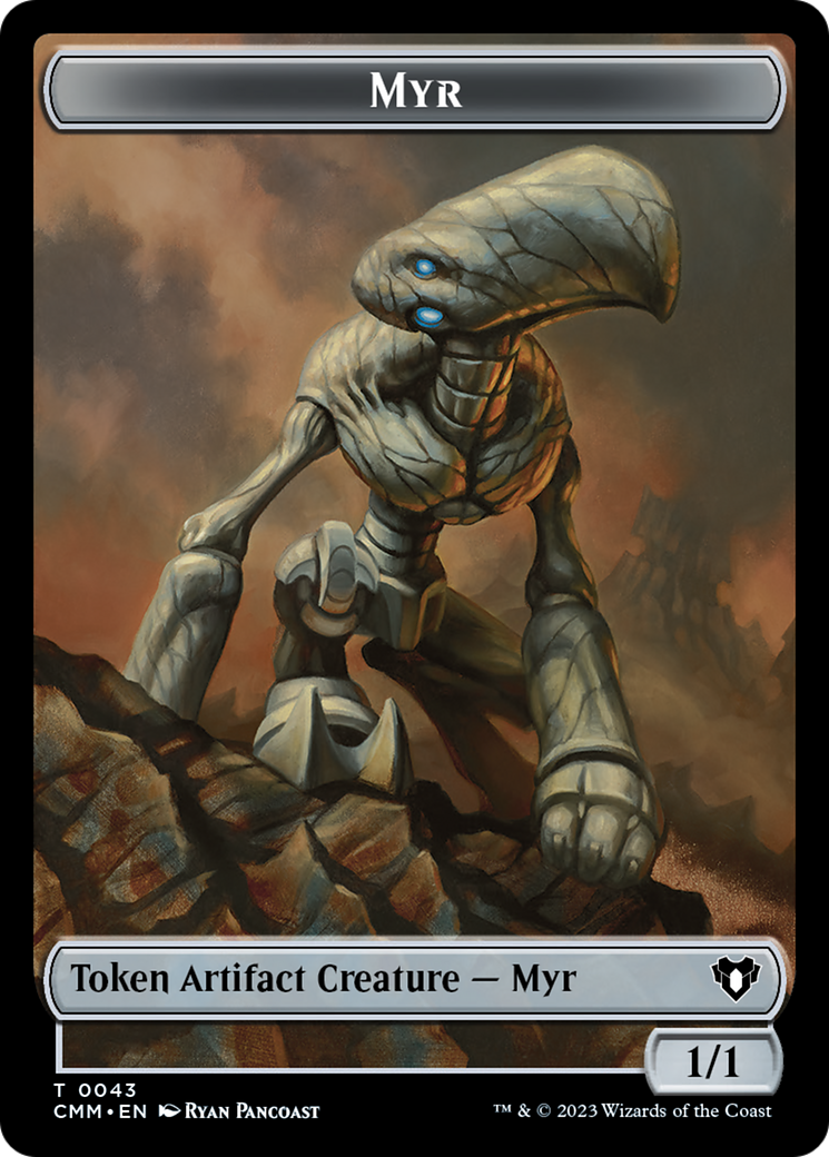 Myr Token [Commander Masters Tokens] | Mega City Incorporated