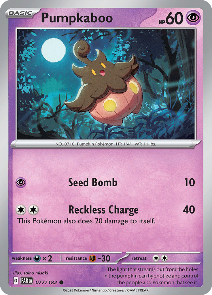 Pumpkaboo (077/182) [Scarlet & Violet: Paradox Rift] | Mega City Incorporated