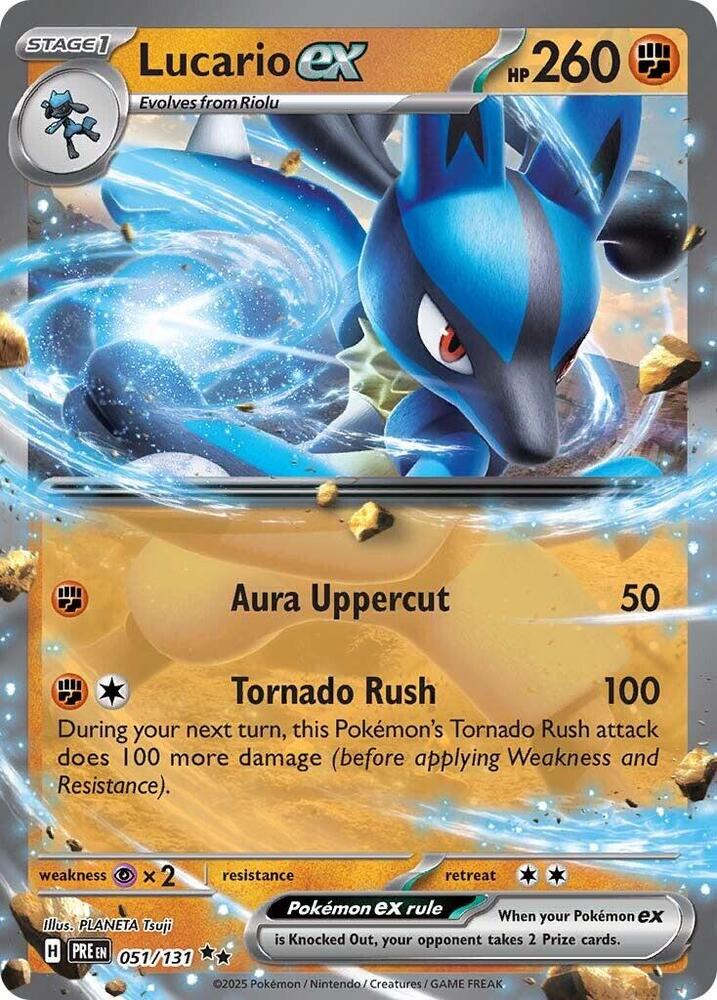 Lucario ex (051/131) [Scarlet & Violet: Prismatic Evolutions] | Mega City Incorporated