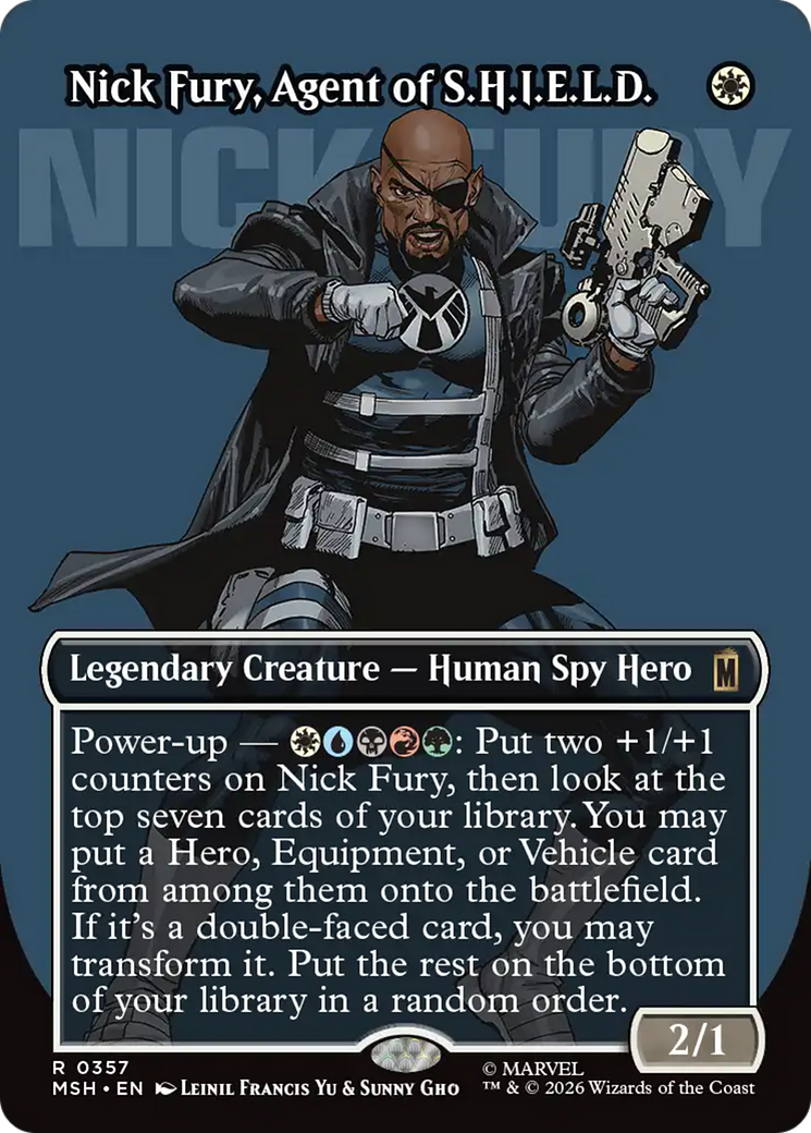Nick Fury, Agent of S.H.I.E.L.D. (Borderless) (0357) [Marvel Super Heroes] | Mega City Incorporated