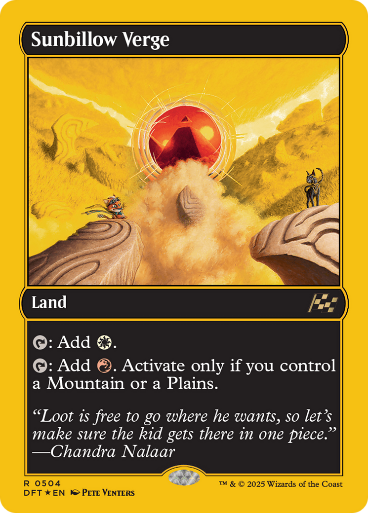 Sunbillow Verge (First-Place Foil) [Aetherdrift] | Mega City Incorporated