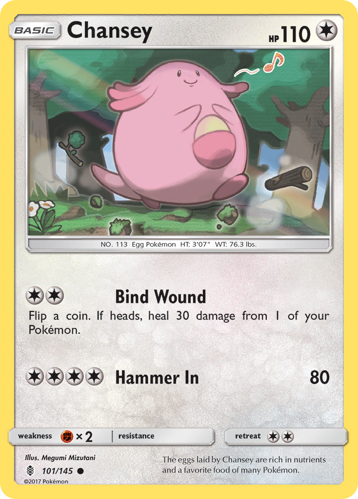 Chansey (101/145) [Sun & Moon: Guardians Rising] | Mega City Incorporated