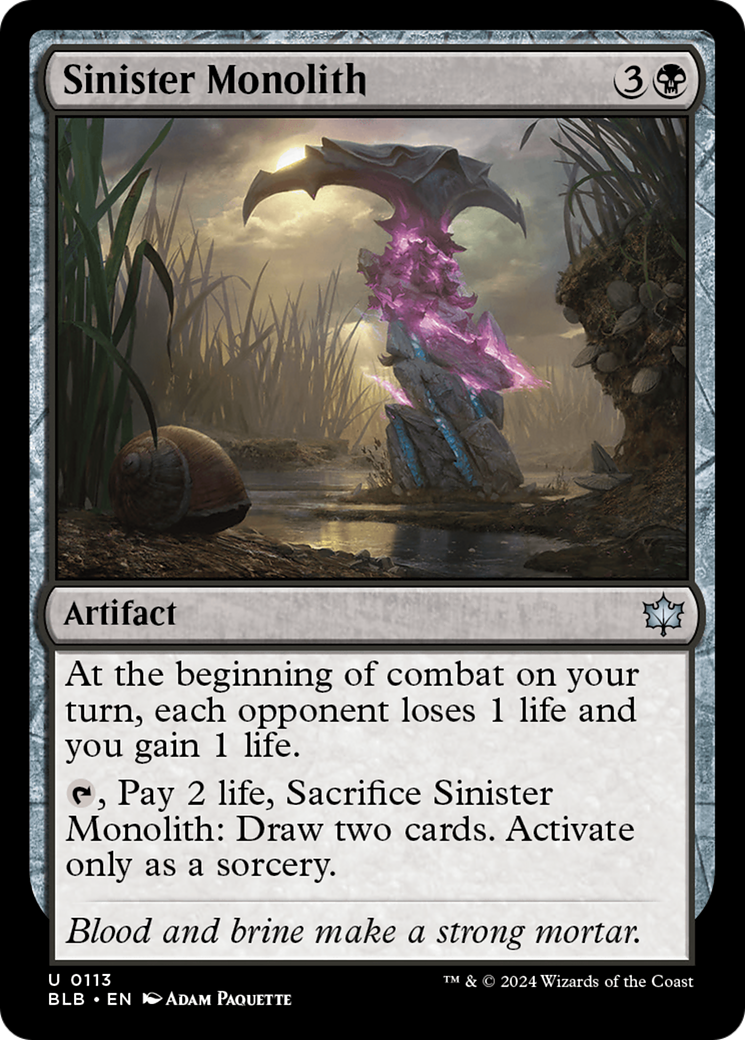 Sinister Monolith [Bloomburrow] | Mega City Incorporated