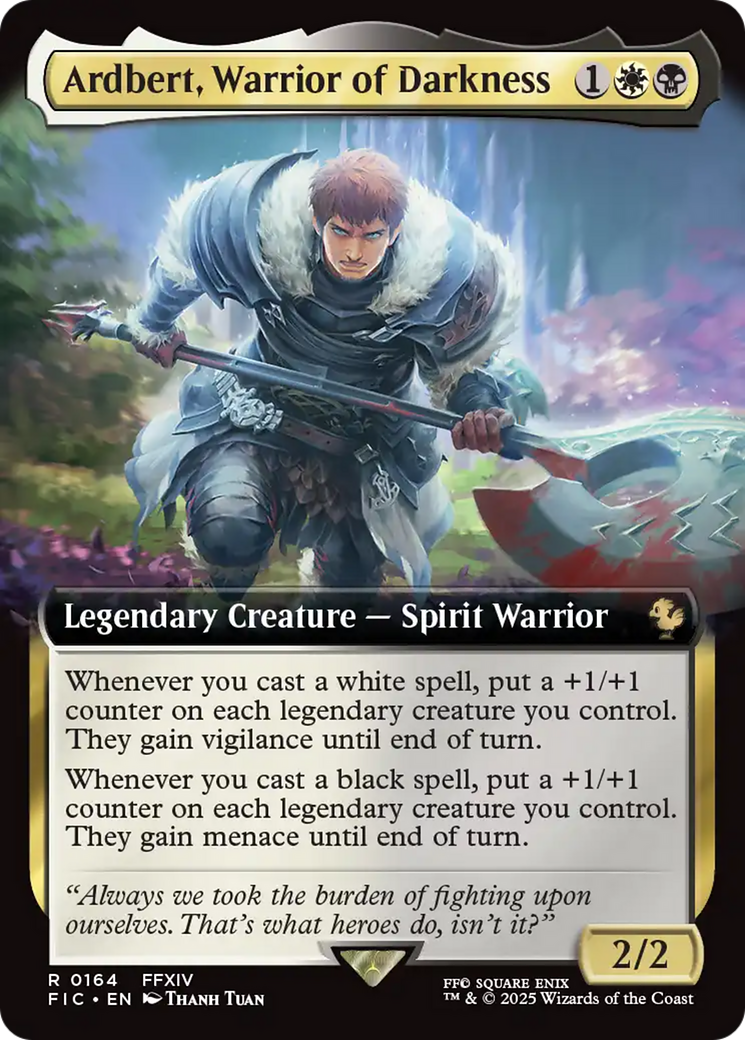 Ardbert, Warrior of Darkness (Extended Art) [FINAL FANTASY Commander] | Mega City Incorporated