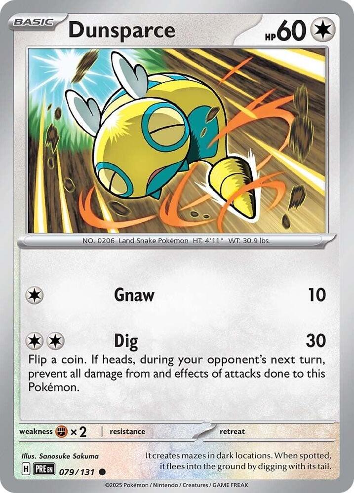 Dunsparce (079/131) [Scarlet & Violet: Prismatic Evolutions] | Mega City Incorporated