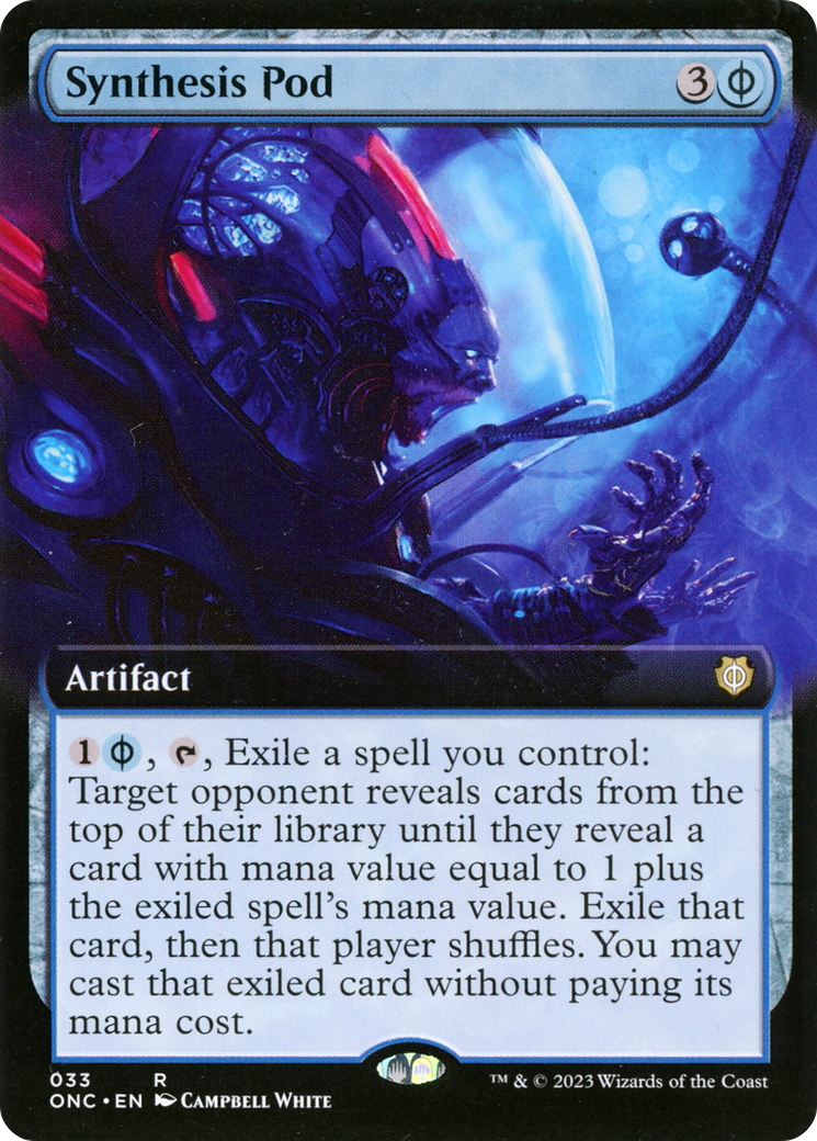 Synthesis Pod (Extended Art) [Phyrexia: All Will Be One Commander] | Mega City Incorporated