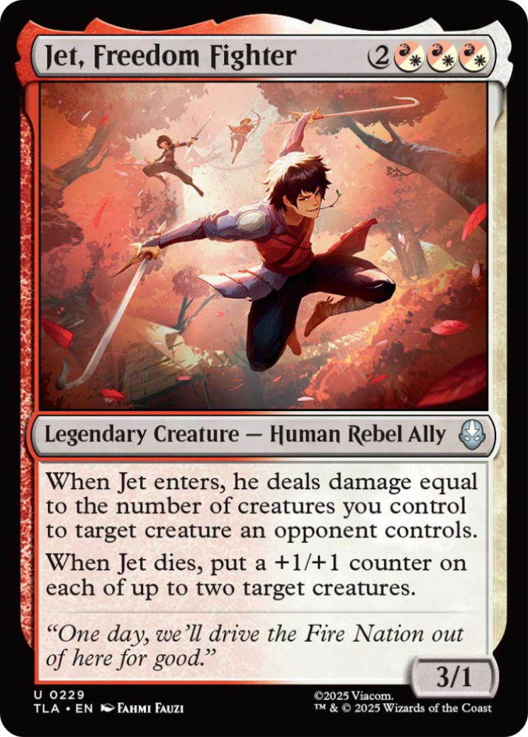 Jet, Freedom Fighter [Avatar: The Last Airbender] | Mega City Incorporated