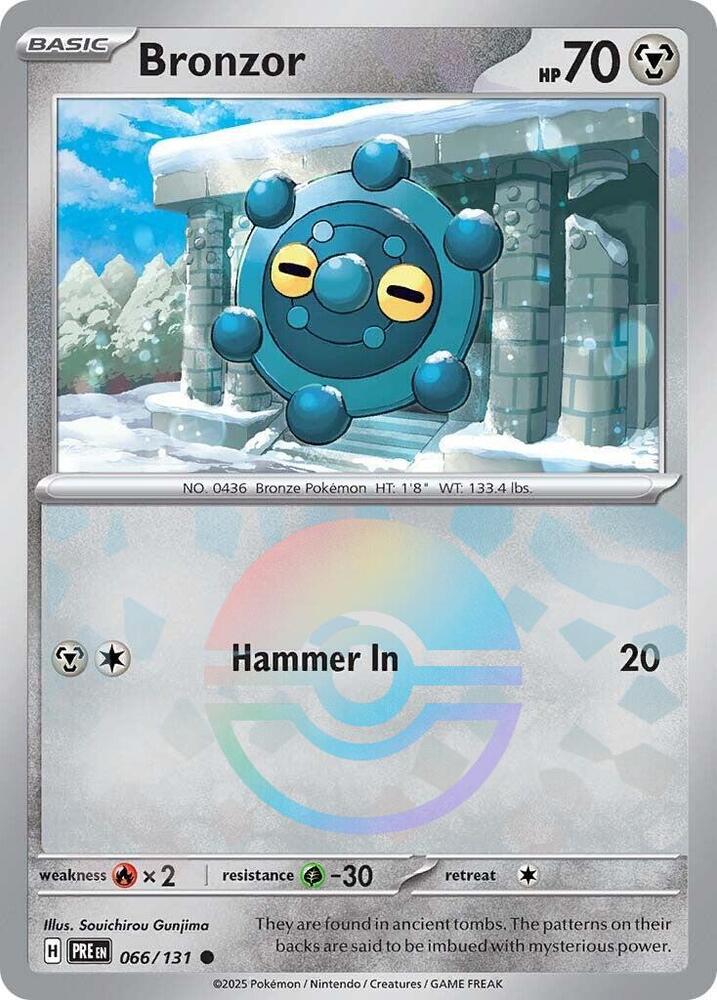 Bronzor (066/131) (Poke Ball Pattern) [Scarlet & Violet: Prismatic Evolutions] | Mega City Incorporated