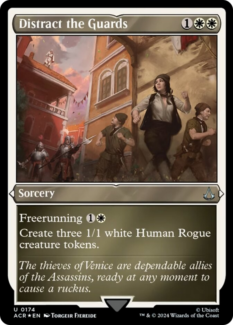 Distract the Guards (Foil Etched) [Assassin's Creed] | Mega City Incorporated