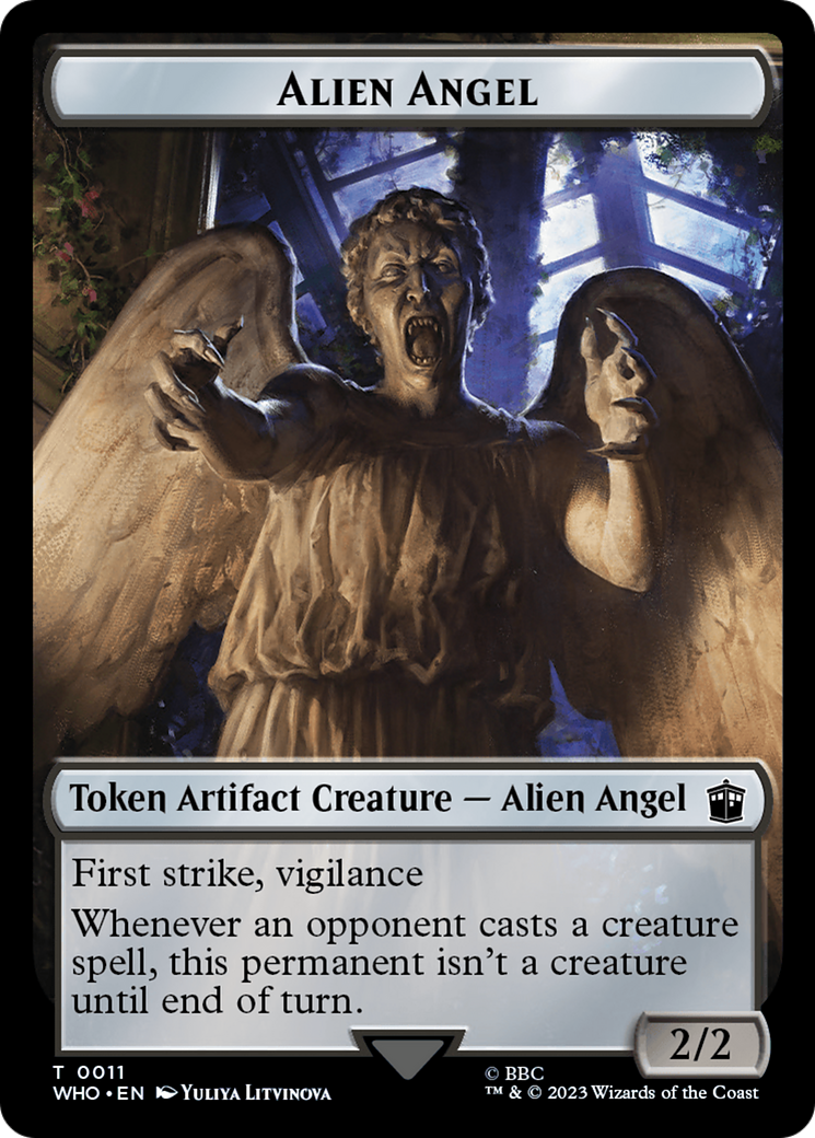 Alien Angel // Food (0025) Double-Sided Token [Doctor Who Tokens] | Mega City Incorporated