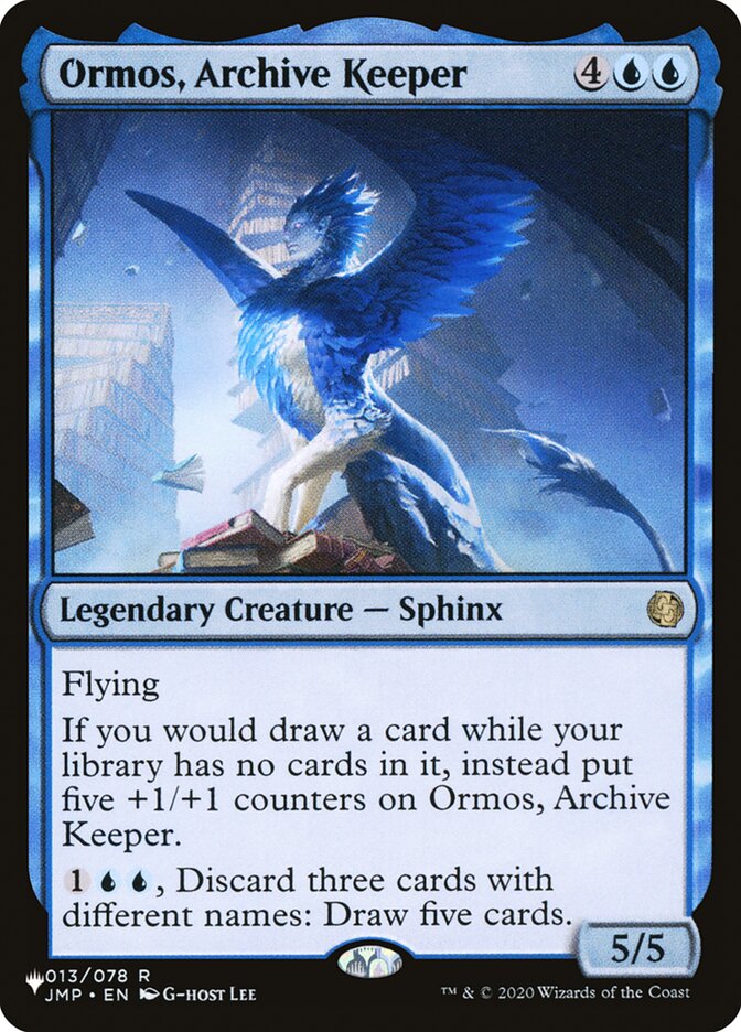 Ormos, Archive Keeper [The List] | Mega City Incorporated