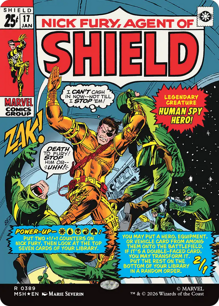 Nick Fury, Agent of SHIELD (Borderless) (0389) [Marvel Super Heroes] | Mega City Incorporated
