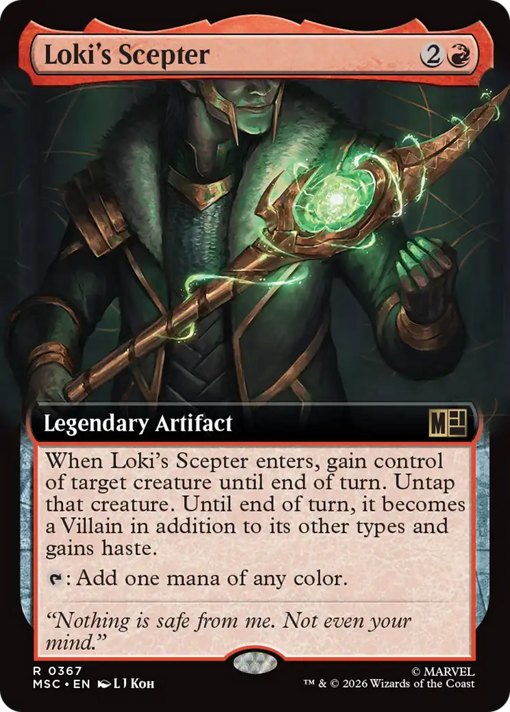 Loki's Scepter (Extended Art) [Marvel Super Heroes Commander] | Mega City Incorporated