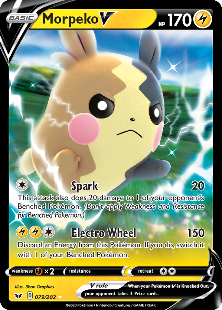 Morpeko V (079/202) [Sword & Shield: Base Set] | Mega City Incorporated