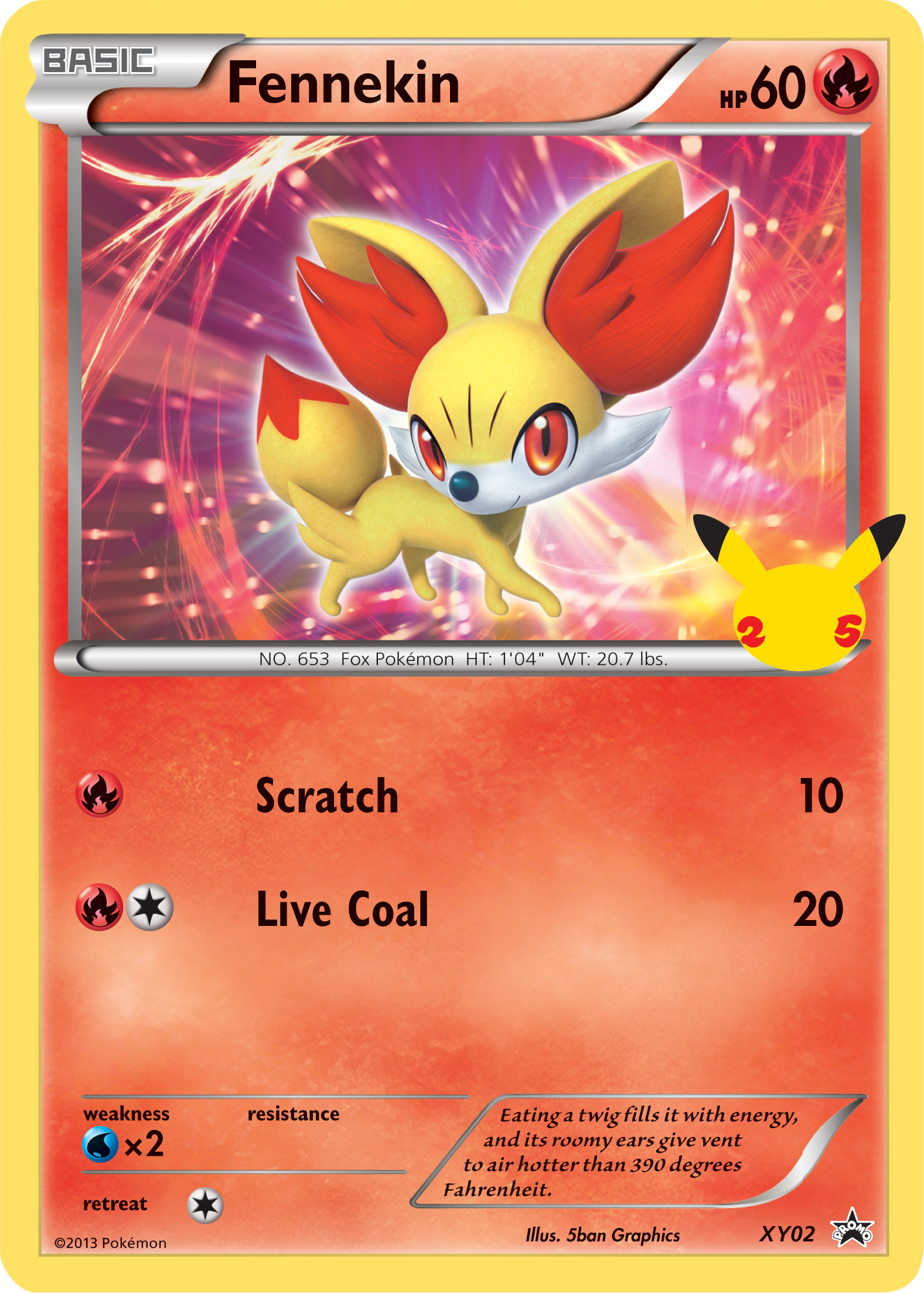 Fennekin (XY02) (Jumbo Card) [First Partner Pack] | Mega City Incorporated