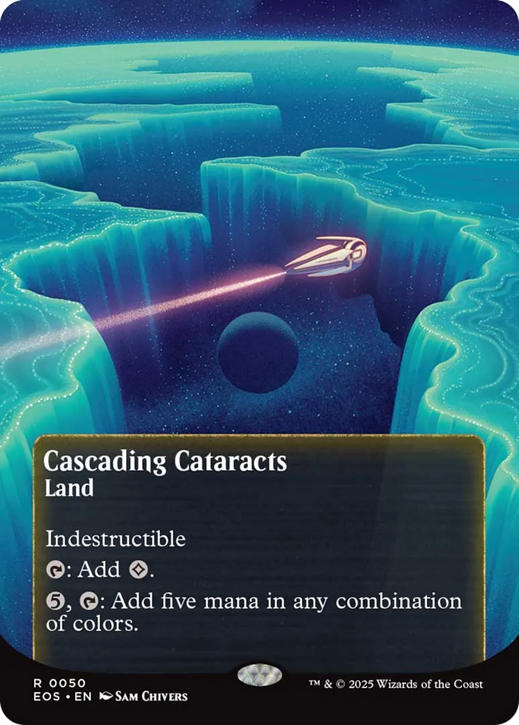 Cascading Cataracts (0050) (Borderless) [Edge of Eternities: Stellar Sights] | Mega City Incorporated