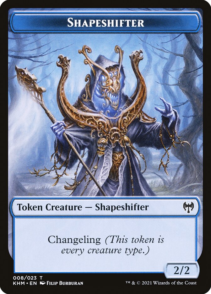 Elf Warrior // Shapeshifter Double-Sided Token [Kaldheim Tokens] | Mega City Incorporated