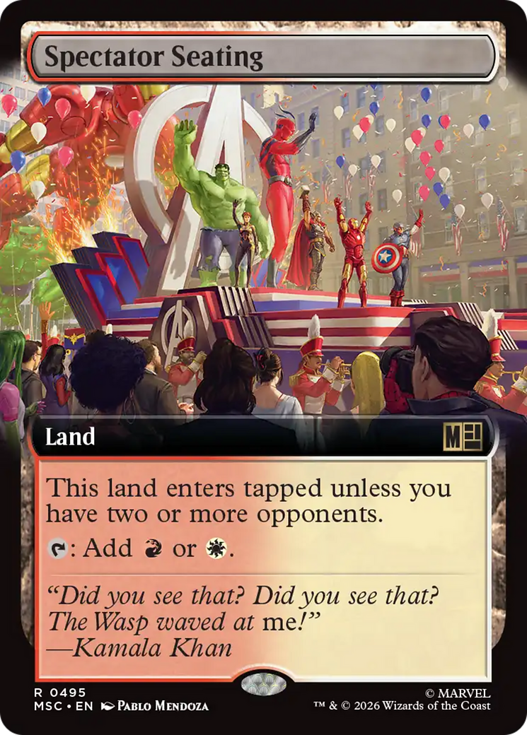 Spectator Seating (Extended Art) [Marvel Super Heroes Commander] | Mega City Incorporated