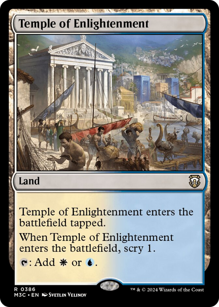 Temple of Enlightenment (Ripple Foil) [Modern Horizons 3 Commander] | Mega City Incorporated