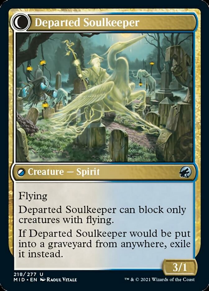 Devoted Grafkeeper // Departed Soulkeeper [Innistrad: Midnight Hunt] | Mega City Incorporated