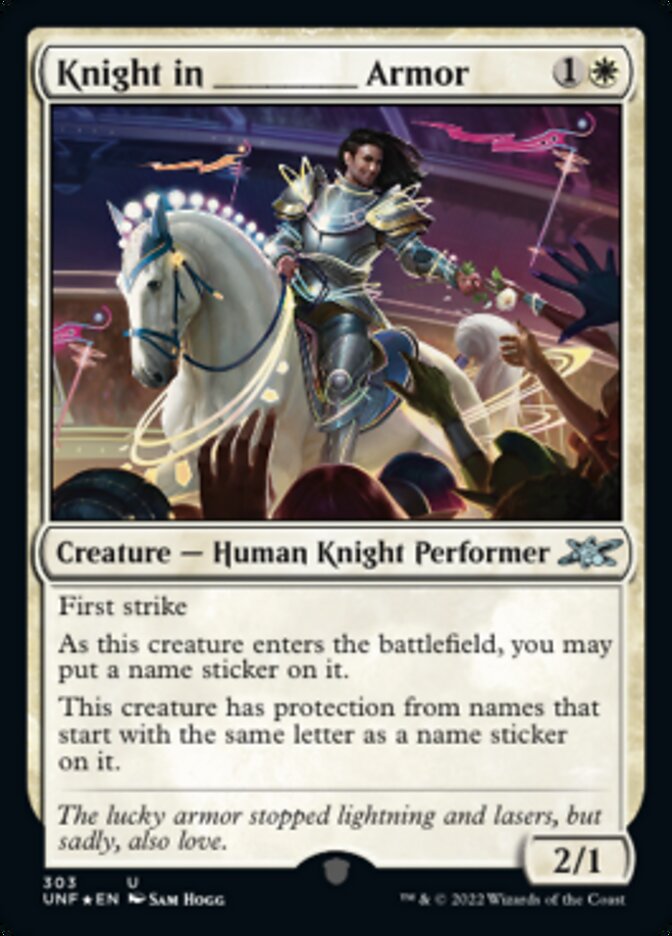 Knight in _____ Armor (Galaxy Foil) [Unfinity] | Mega City Incorporated