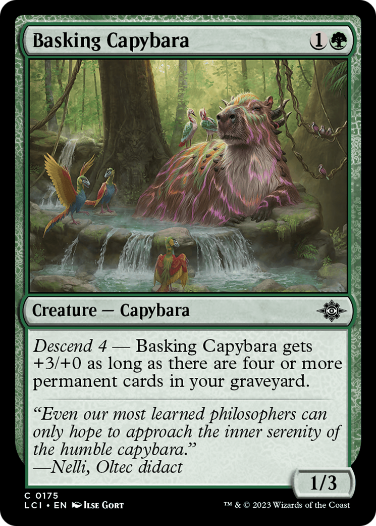 Basking Capybara [The Lost Caverns of Ixalan] | Mega City Incorporated