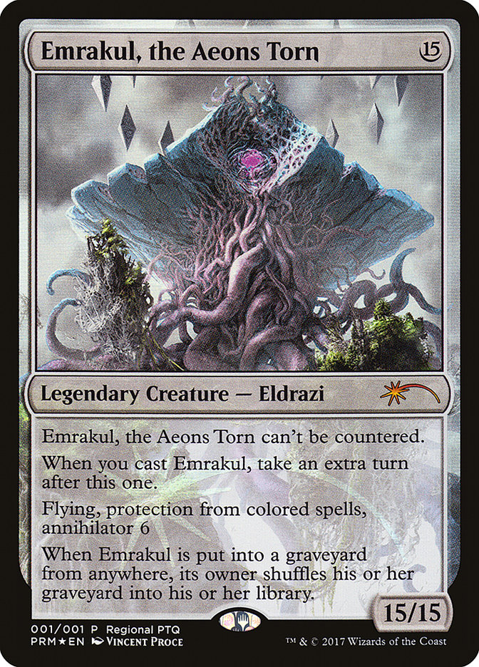 Emrakul, the Aeons Torn (Regional PTQ) [Pro Tour Promos] | Mega City Incorporated