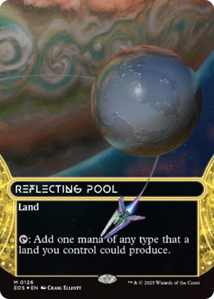 Reflecting Pool (0126) (Borderless) (Galaxy Foil) [Edge of Eternities: Stellar Sights] | Mega City Incorporated