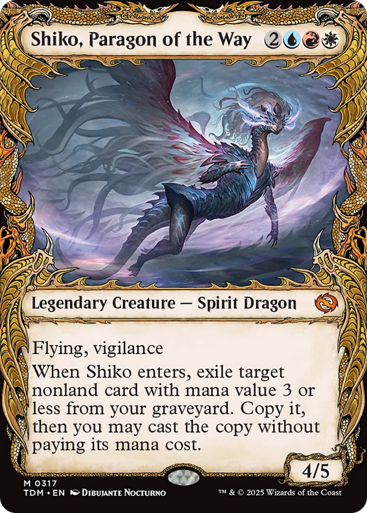 Shiko, Paragon of the Way (Showcase) [Tarkir: Dragonstorm] | Mega City Incorporated
