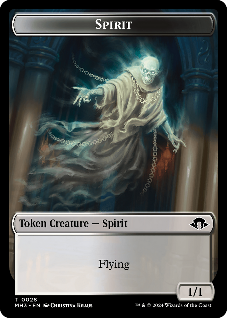 Phyrexian Germ // Spirit (0028) Double-Sided Token [Modern Horizons 3 Tokens] | Mega City Incorporated