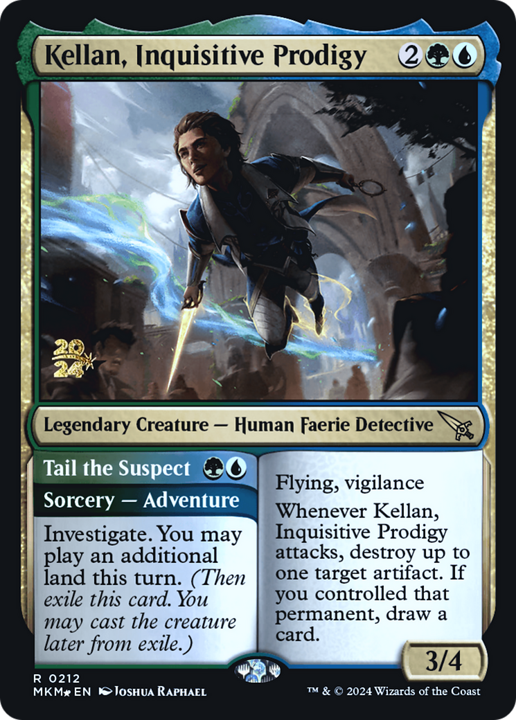 Kellan, Inquisitive Prodigy [Murders at Karlov Manor Prerelease Promos] | Mega City Incorporated