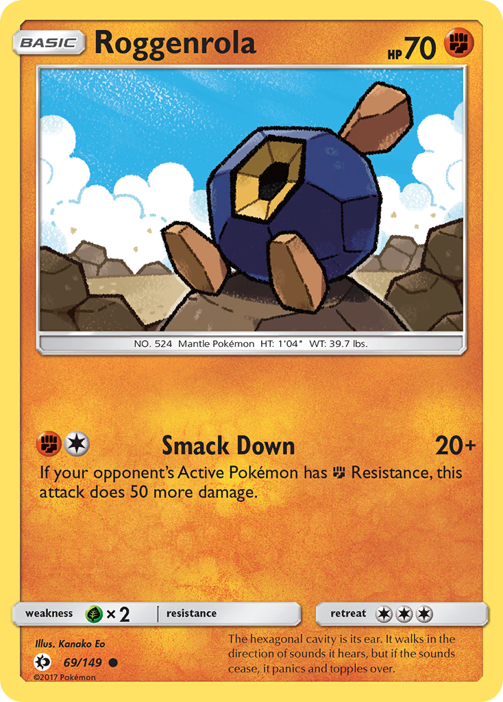 Roggenrola (69/149) [Sun & Moon: Base Set] | Mega City Incorporated