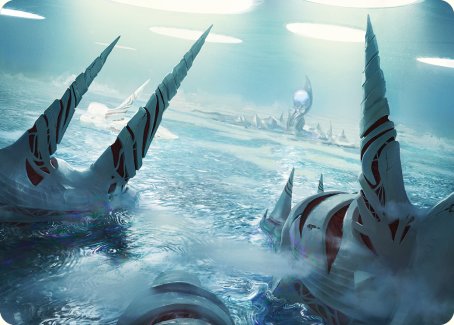 Seachrome Coast Art Card [Phyrexia: All Will Be One Art Series] | Mega City Incorporated