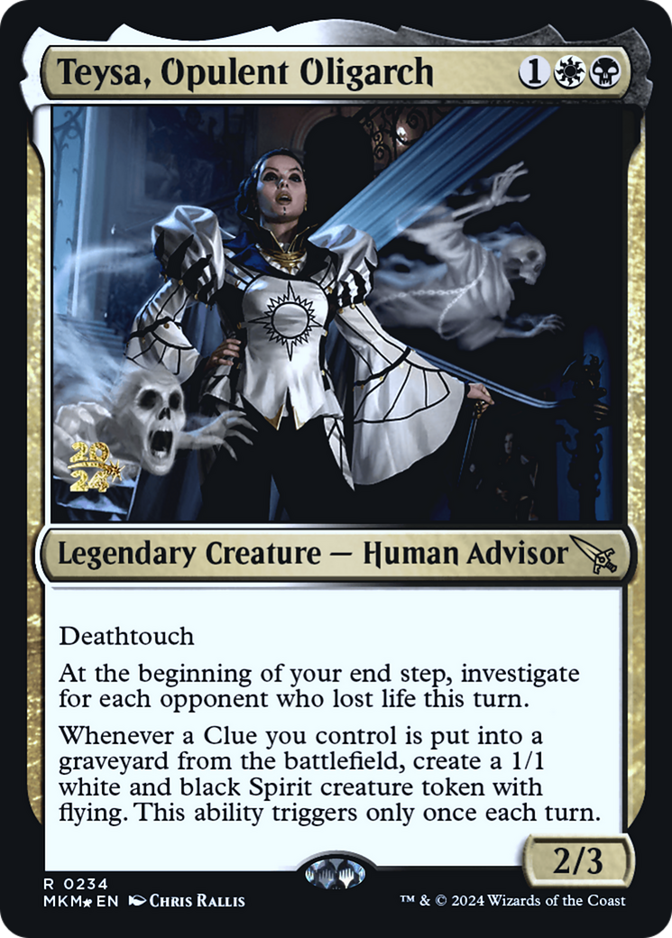 Teysa, Opulent Oligarch [Murders at Karlov Manor Prerelease Promos] | Mega City Incorporated