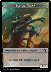 Eldrazi Spawn // Phyrexian Golem Double-Sided Token [Modern Horizons 3 Tokens] | Mega City Incorporated