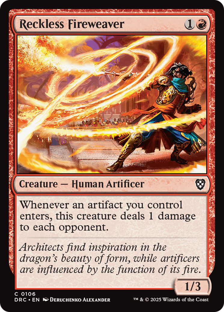 Reckless Fireweaver [Aetherdrift Commander] | Mega City Incorporated
