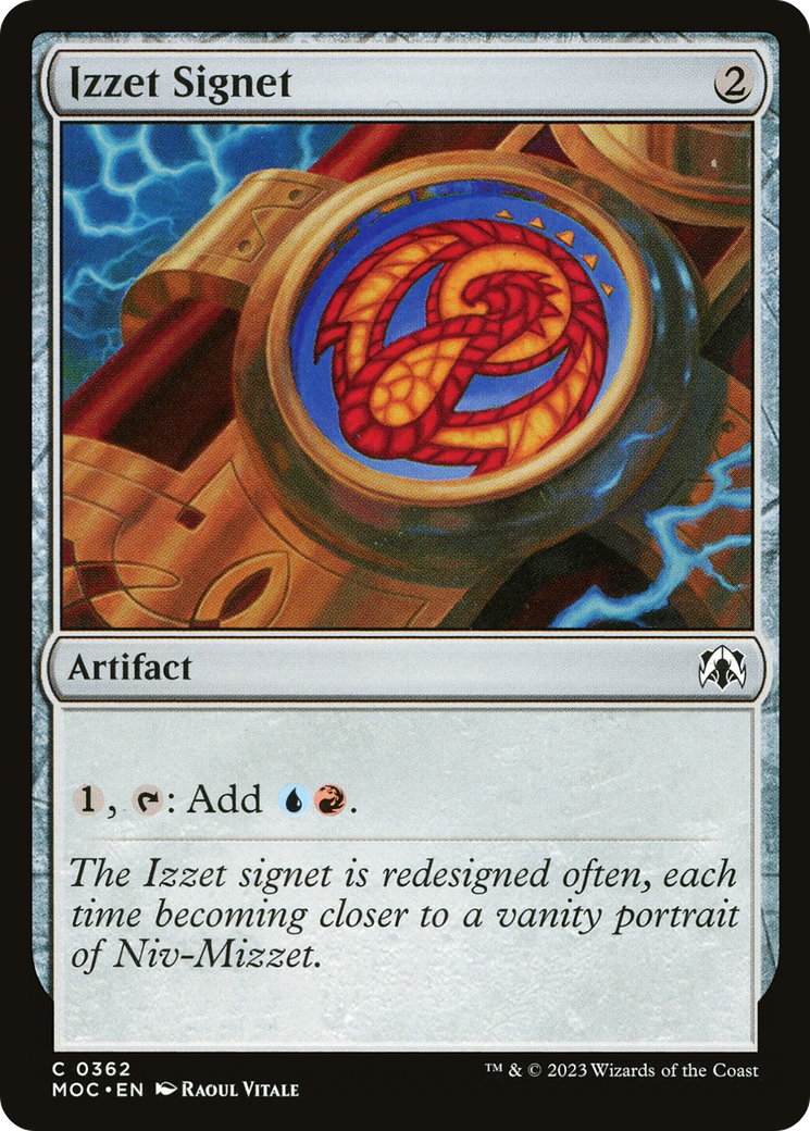 Izzet Signet [March of the Machine Commander] | Mega City Incorporated