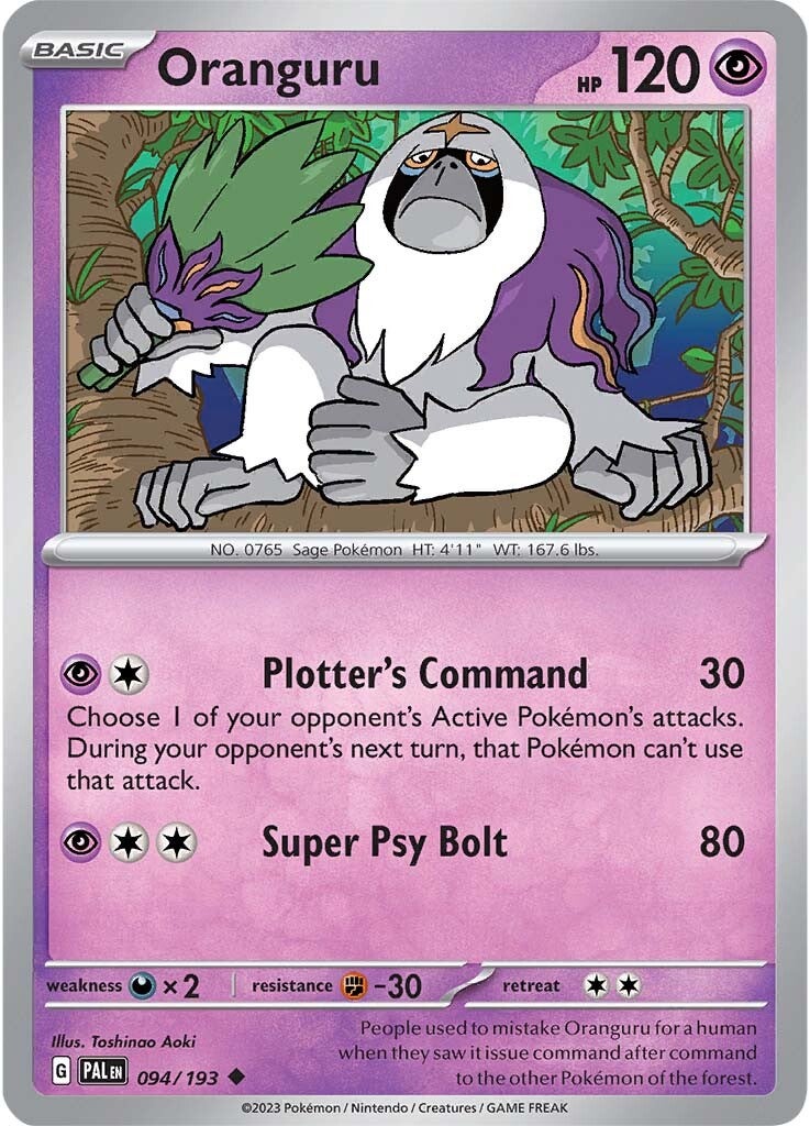 Oranguru (094/193) [Scarlet & Violet: Paldea Evolved] | Mega City Incorporated