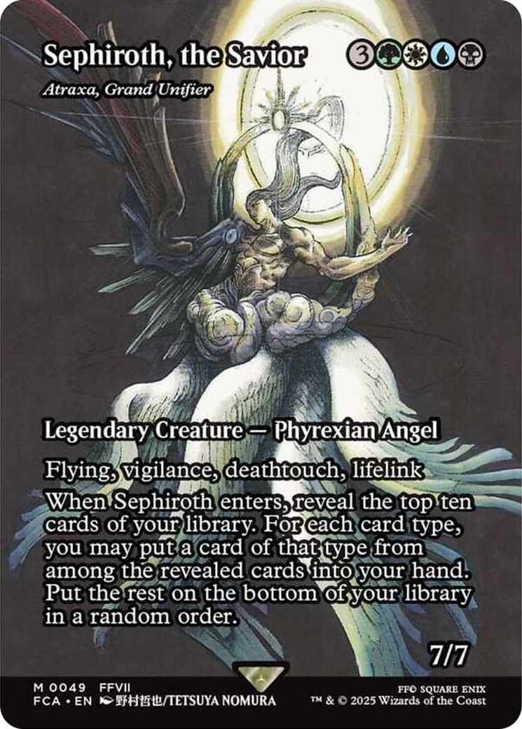 Sephiroth, the Savior - Atraxa, Grand Unifier (Showcase) [FINAL FANTASY : Through the Ages] | Mega City Incorporated