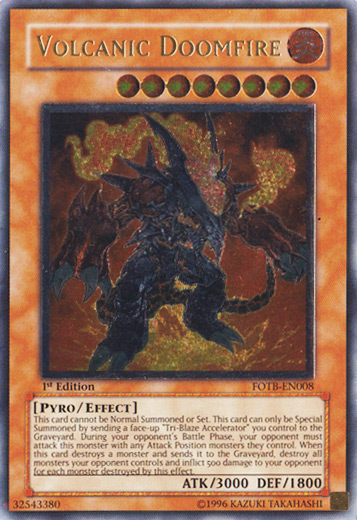 Volcanic Doomfire [FOTB-EN008] Ultimate Rare | Mega City Incorporated
