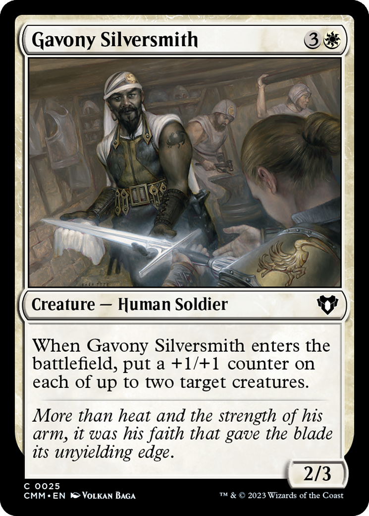 Gavony Silversmith [Commander Masters] | Mega City Incorporated