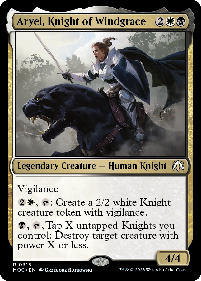 Aryel, Knight of Windgrace [March of the Machine Commander] | Mega City Incorporated