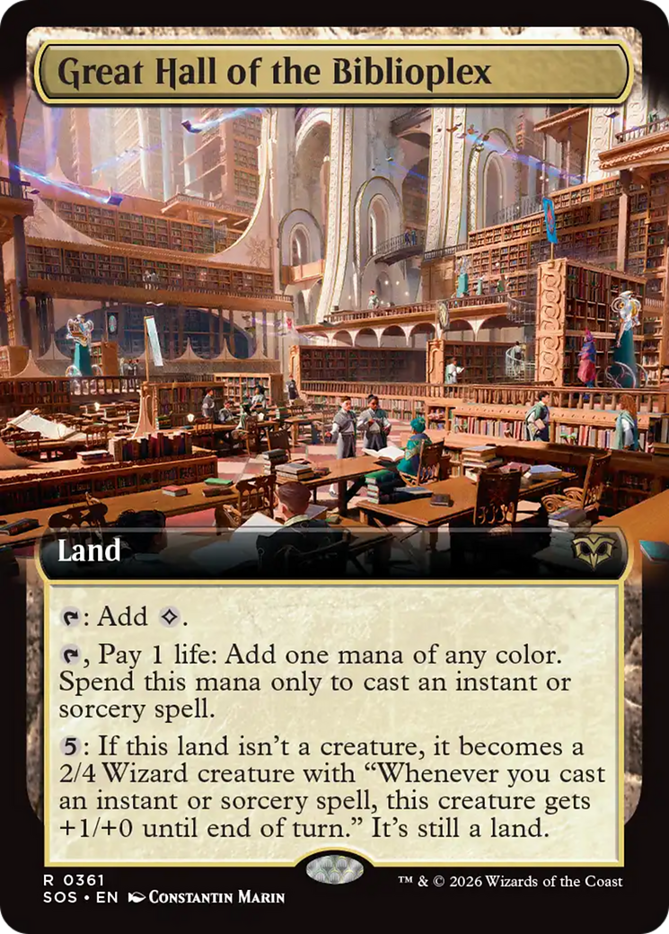 Great Hall of the Biblioplex (Extended Art) [Secrets of Strixhaven] | Mega City Incorporated